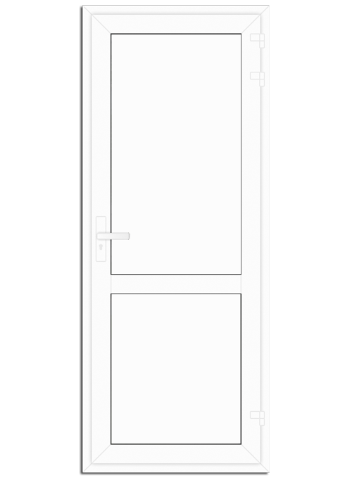 Входная пластиковая дверь без стекла 1000x2100 KBE ST PLUS