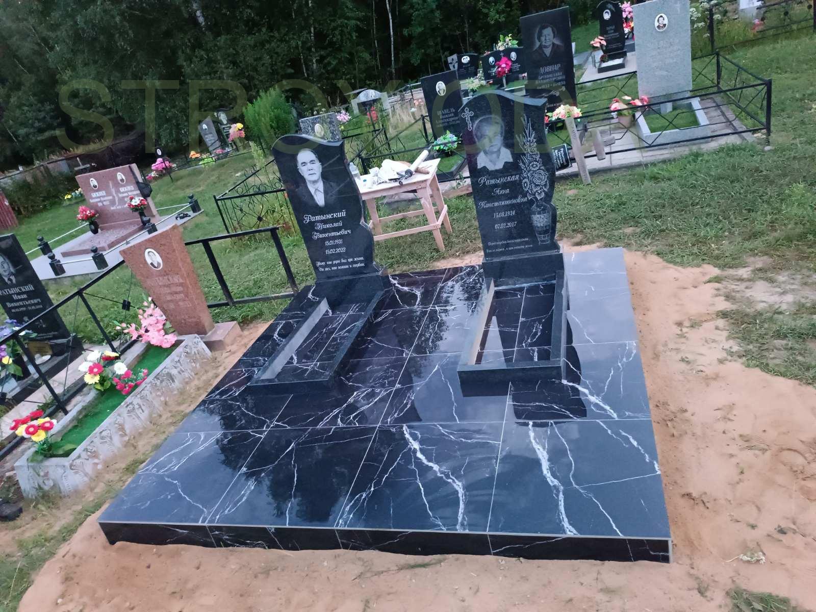 установка памятника на могилу